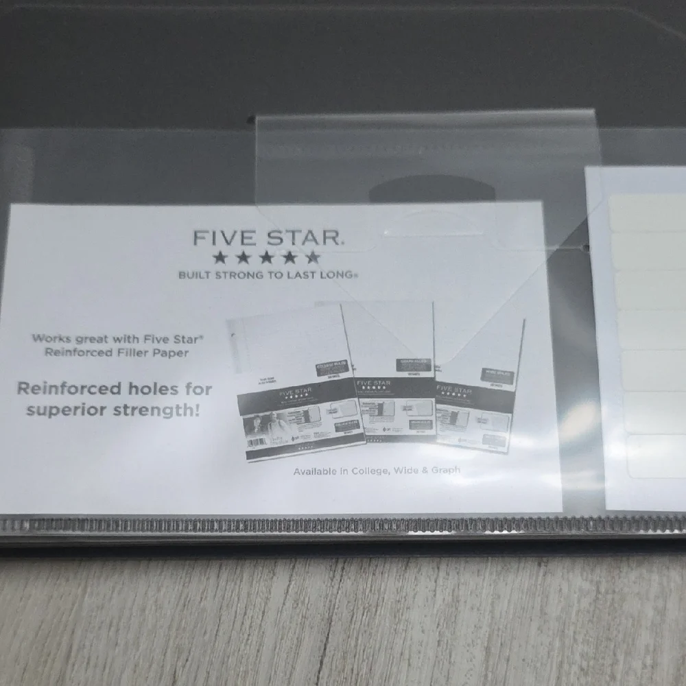 Five Star Gray Hybrid Notebinder